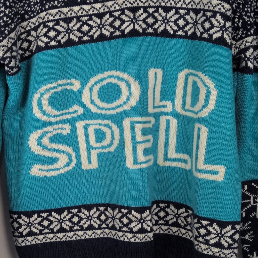 Baby It's Cold Spell Womens Large Snowflake Long Sleeve Warm Crew Neck Sweater - Picture 3 of 10